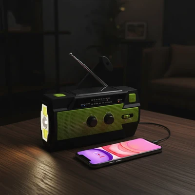 Emergency Radio Hand Crank Radio Portable Communication Device - Image 1